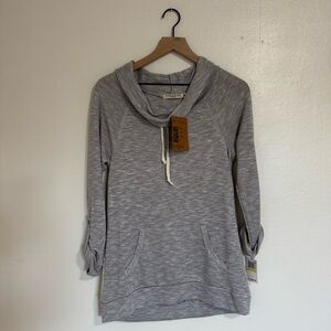 Chance or Fate Heather Cowl Neck Hoodie Size Medium NWT